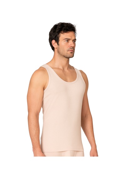 Lirona 16852 Tekli Paket Erkek Premium Kumaş Görünmez Atlet Pamuklu Moda Ten
