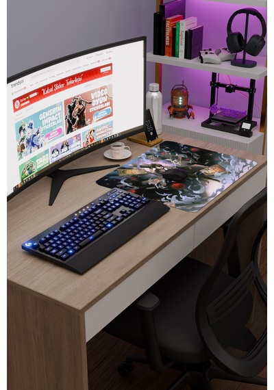 Guimi Zhi Zhu Anime V4 - 48x40 Xl Gaming Kauçuk Kaymaz Taban Mouse Pad Fare Altlığı