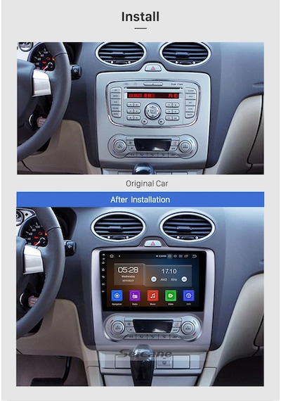 Focus 2 Di Ji Tal 1999-2008uyumlu Multi Medya Navi Gasyon Usb Kamera Carplayer