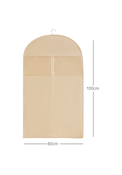 Ocean Home Textile Bej Balıksırtı Elbise Kılıfı 60 x 100 cm