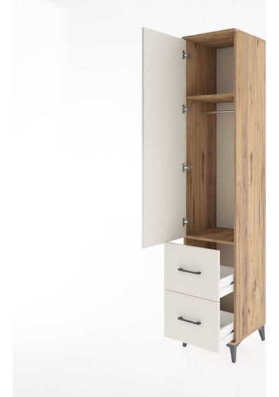 Hyperion Dolap 2 Raflı 2 Çekmeceli Tek Askılı 44x44x221 Çam-aytaşı Atlas Çam