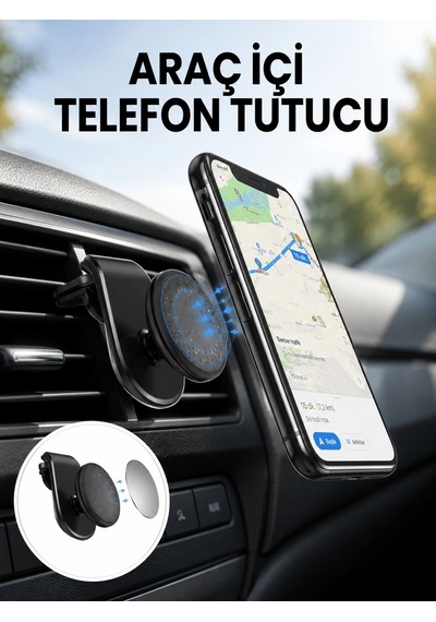 Güçlü Mıknatıslı Araç İçi Telefon Tutucu Evrensel Uyum Yeni Nes