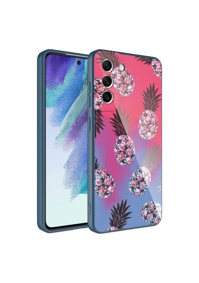 Galaxy S21 Fe Kılıf Kamera Korumalı Desenli Sert Silikon Zore Epoksi Kapak NO3
