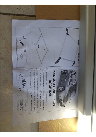 Renault Kangoo 2 Üst Port Bagaj Tavan Çıtası Ara Atkılı