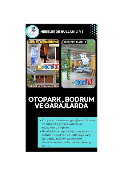 Nem Alıcı Rutubet Emici Koku Giderici Korozyon Önleyici 1 Kutu Içerisinde 2 Paket