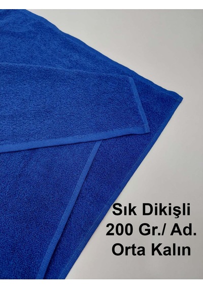 12'li Royal Mavi Kuaför Berber Havlusu 50 x 90 CM Profesyonel Saç Havlusu Ekonomik Set