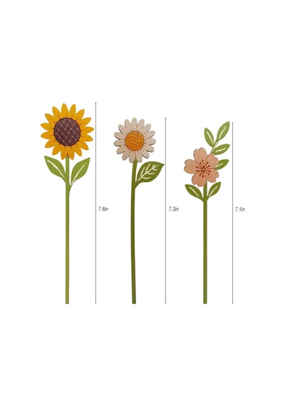 8 3 Adet Set Ahşap Çiçek Difüzör Çubukları Uçucu Yağ Değiştirme Aroma Koku Difüzör Çubukları Ev, Yatak Od Abundance Prosperity