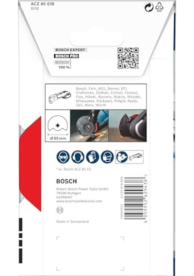 Bosch 1x Pro Acz 85 Eıb Starlock Testere Ucu Demir İçermeyen Metaller, Dolu Laminant Vinil, Pvc, Ø 85 Mm, Professional Aksesuar Çok Fonksiyonlu Makine