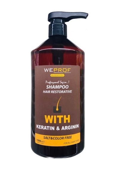 Weprof Keratinli ve Garlic Tuzsuz Yoğun Saç Bakım Şampuanı 1 L