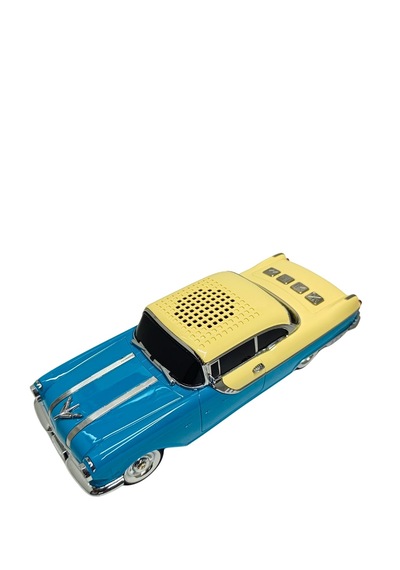 Everton 1415 Nostaljik Klasik Araba Tasarımlı Şarjlı Bluetooth Hoparlör Mavi-krem - Fm Radyo Usb Sd Aux