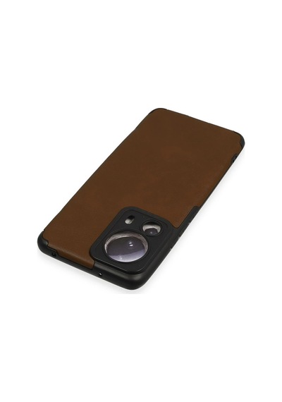 Cosmotex Newface Xiaomi Mi 13 Lite Kılıf Loop Deri Silikon - Kahverengi