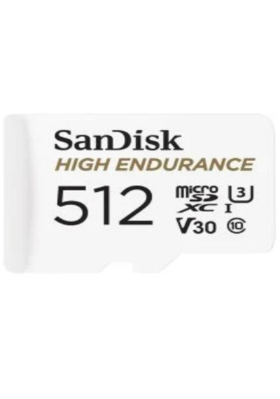Sandisk High Endurance 512 Gb 100/40mb/s Microsdxc C10 V30 Adaptör 1