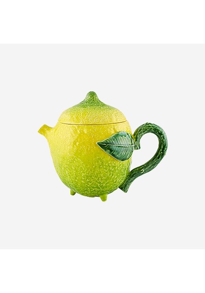 Bordallo Pinheiro Sarı Seramik Demlik 1200 Ml