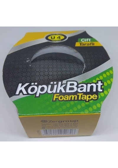 Çift Taraflı Köpük Bant 38 MMx2 Montaj Bandı U-4 F186