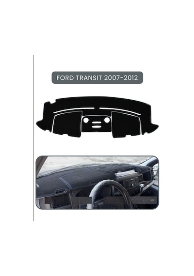 Ford Transit 2007-2012 Torpido Koruma Halısı Gri Kenar