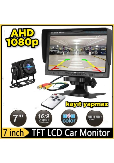 7'' Qled Ips Ekran Ve 1 Ad. Ahd 1080p 180 Derece Geniş Açı Kamera