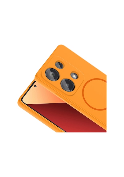 Xiaomi Redmi Note 13 Pro 4g Kılıf Magsafe Destekli Kamera Korumalı Yumuşak Silikon Pazarplus Siyah