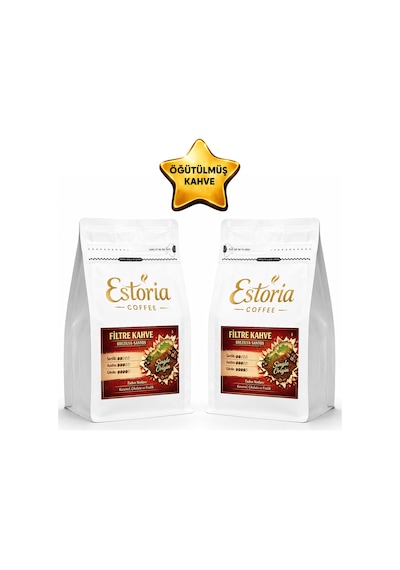 Brazil Santos Filtre Kahve %100 Arabica Orta Kavrum Yumuşak İçim Öğütülmüş 2 x 250 G