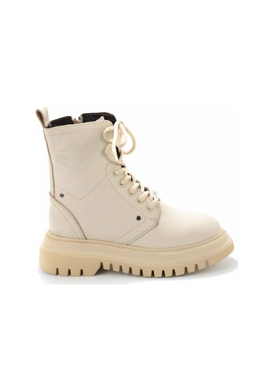 Harley Davidson Beige Hakiki Deri Kadın Bot & Bootie Hd0777002903 Beige