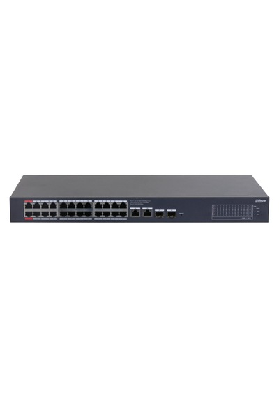 Dahua Cs4228-24gt-375, 24port, Gigabit, Poe 375w, 2 Port Uplink, 2 Port Sfp Gigabit Combo, Cloud Yönetilebilir, Switch