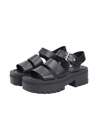 Tommy Hilfiger Kadın Marka Logolu Şık Görünümlü Rahat Tabanlı Günlük Kullanıma Uygun Siyah Sandalet En0en02944 Bds Tommy Hilfiger Kadın Marka Logolu Şık Görünümlü Rahat Tabanlı Günlük Kullanıma Uygun Siyah Sandalet En0en02944 Bds