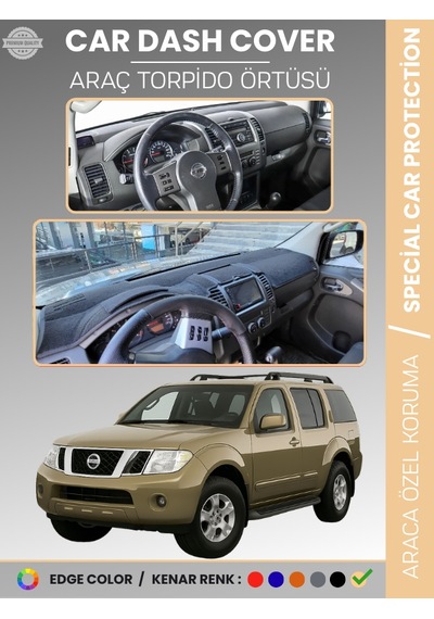 Nissan Pathfinder 2005-2014 Torpido Örtüsü Panel Koruma Araca Özel Uv Koruma Kaymaz Kolay Montaj - 285 Stiloto