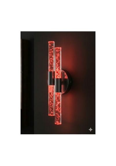 Bubbleflux Dubble Small 31 Cm Modern Tasarım Led Aplik - Duvar Lambası - Siyah - Elektrikli - Rgb Kumandalı Siyah Rgb Elektrikli Kumandalı