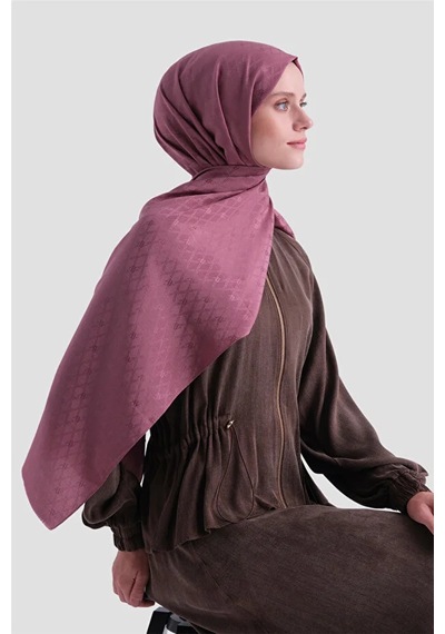 Armine Elegance Pamuk - İpek Şal P3001 Gül Kurusu