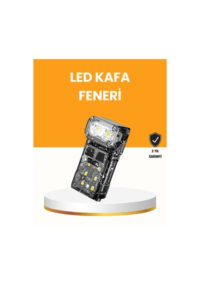 Kamp - 780 - Ve Outdoor İçin Led Far 10 Saat Pil - Edntrend - Sensörlü Manyetik Çok renkli