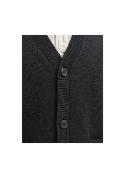 Jack & Jones Jornorrebro Knıt Cardıgan Ln Siyah