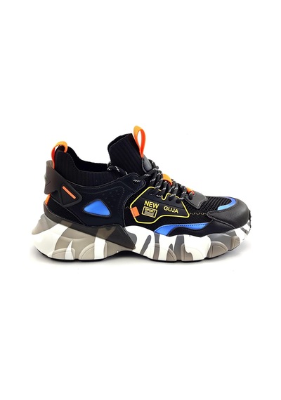 Guja 568 Erkek Sneaker Spor Ayakkabı-siyah-siyah Siyah