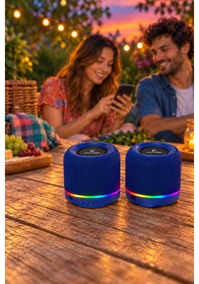 Spbtrn-001 Beatron Manyetik Ayrılabilir Bluetooth 5.4 Hoparlör 2 5 W, Tws, Tf Kart, Işıklı Mavi