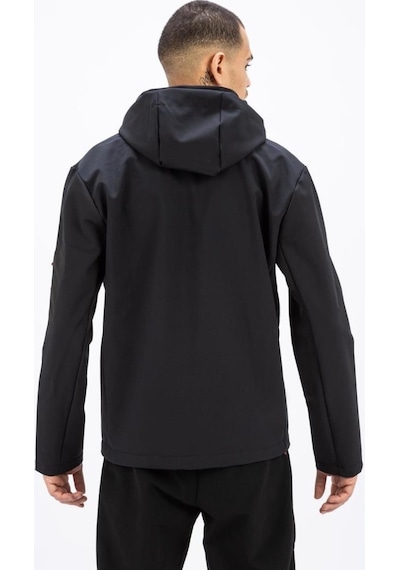 Exuma 2111161 Erkek Siyah Yağmur Rüzgar Geçirmez Softshell Özellikli Mont 001
