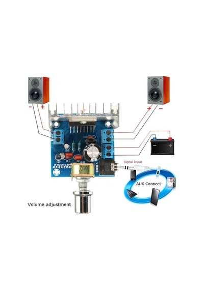 Tda7297 Amfi Devresi Amplifikatör Çift Kanal 2x15w