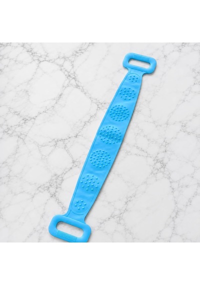 Silikon Sırt Yıkama Lifi 70 X 10 Cm, Çift Taraflı Esnek Banyo Kesesi, Uzun Saplı Vücut Temizleme Ve Masaj Lifi