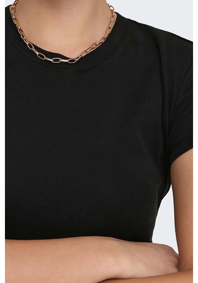 Only Elina Kadın Siyah Basic T-shirt - 15320229-b Renkli Only Elina Kadın Siyah Basic T-shirt - 15320229-b Renkli