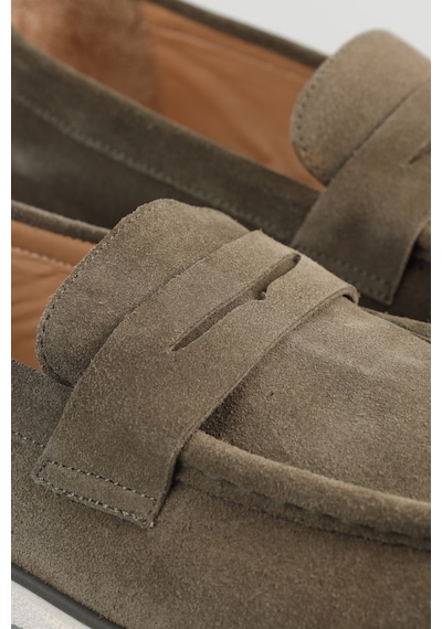Bisse Erkek Süet Loafer Haki Ayakkabı Ayk25y25004 D49