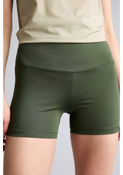 Defacto Regular Fit Beli Saran Geniş Paça Sporcu Biker Şort D2907ax26smgn563 Yeşil-gn563