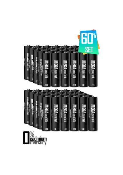 60lı Aa R6 Kalın Kalem Pil Saat Pili Zn-c 1.5v
