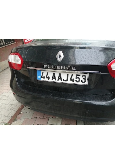 Renault Fluence Krom Bagaj Alt Çıta Plaka Üstü Krom 2010-2016