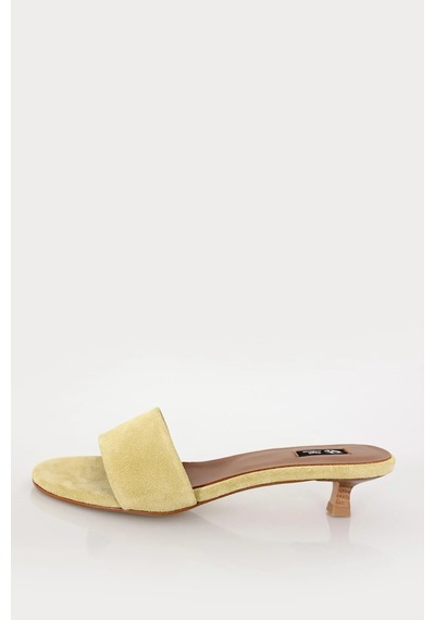 Butter Yellow Mini Topuklu Terlik 24471 Butter Yellow