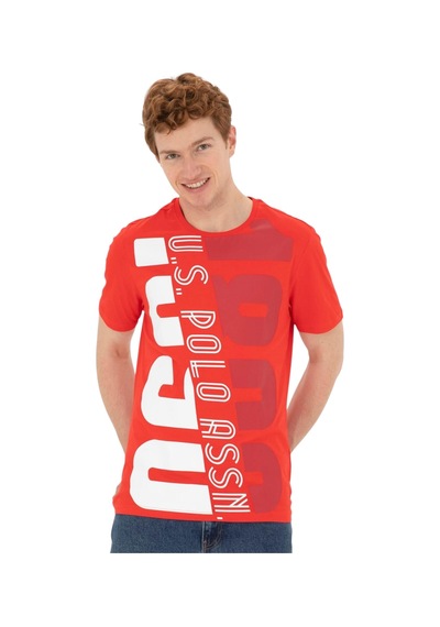 U.S. Polo Assn. Erkek Bisiklet Yaka T-shirt 1573137 Kırmızı