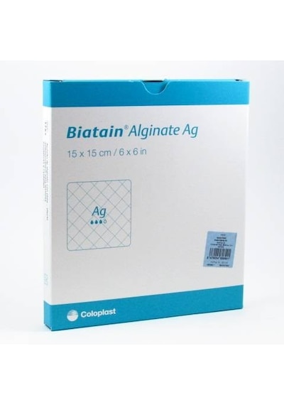Coloplast Biatain Alginate Ag 15X15Cm 6X6İn Ref:3765 5 Adet Çok Renkli