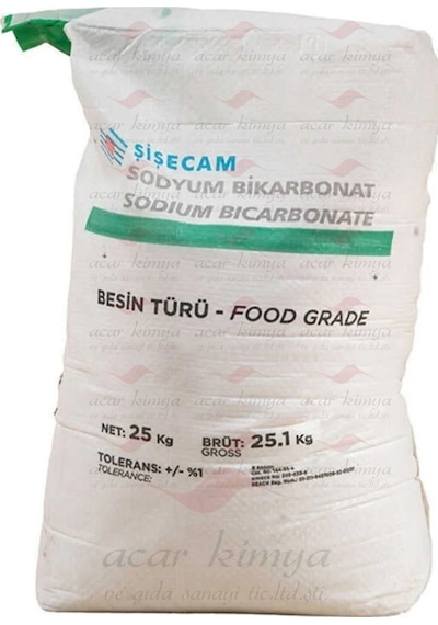 Saf Karbonat Içilebilir Sodyum Bikarbonat 25 Kg / Ingiliz Karbonatı