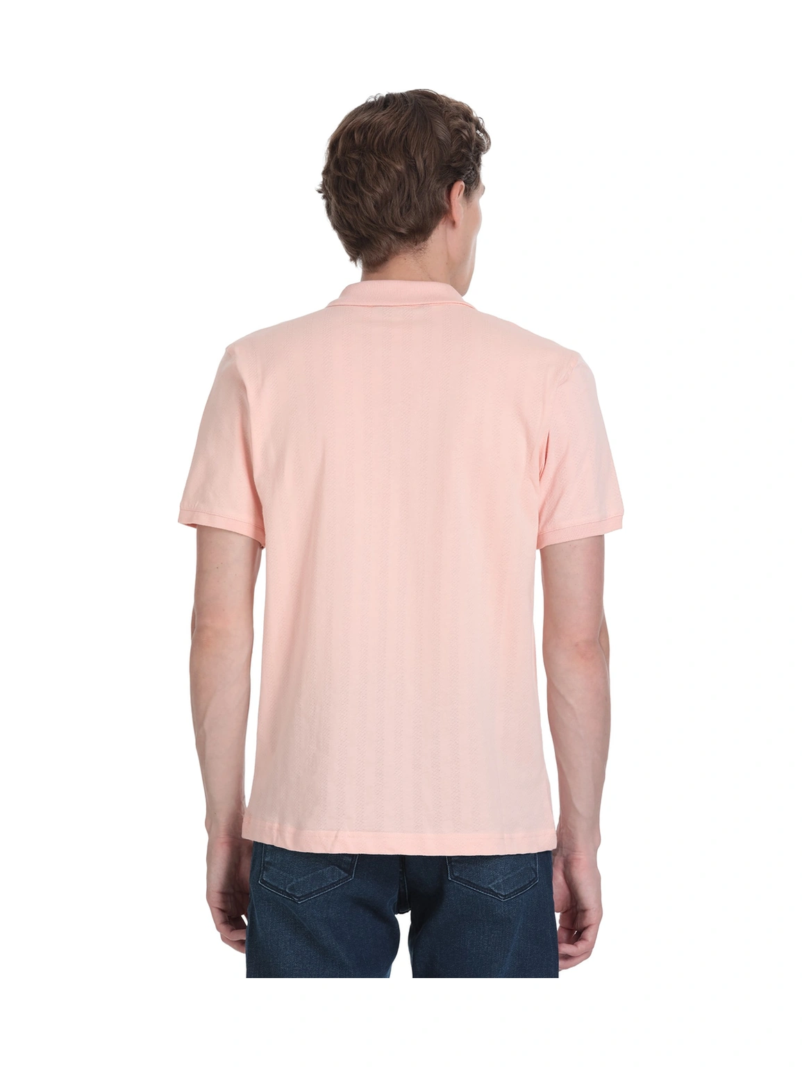 Hatemoğlu Pembe Regular Fit Apaş Yaka Pamuklu Tişört 35780 671748