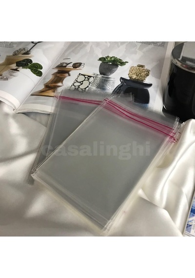 Şeffaf Jelatin Poşet 100 Adet 10x15 Cm Kendinden Yapışkanlı Bantlı Opp Torba Kapak Dahil - Casalinghi 1