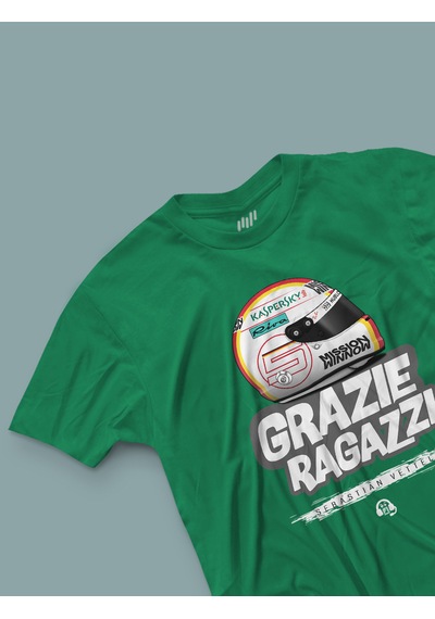 Fnbx Sebastian Vettel Grazie Ragazzi T-shirt Yeşil