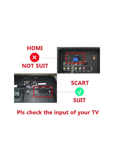 Hdmi To Scart Av Çevirici Dönüştürücü Skart Convert (529237400)