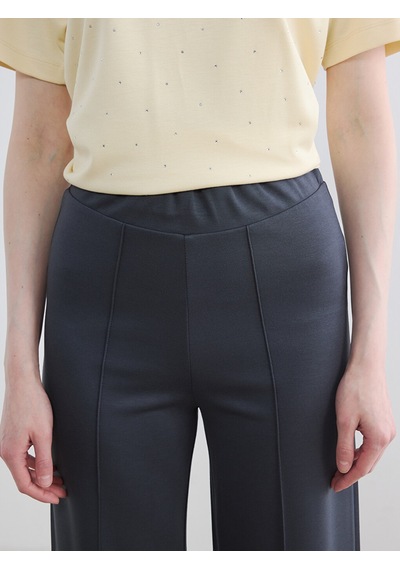 Lcw Modest Antrasit Beli Lastikli Soft Touch Kadın Eşofman Altı
