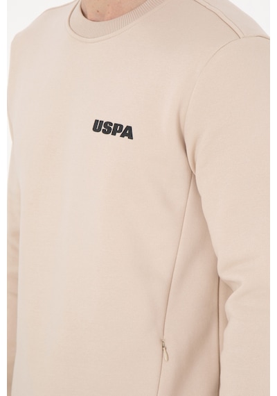 U.S. Polo Assn. Erkek Regular Fit Bisiklet Yaka Taş Sweatshirt 50292362-VR049